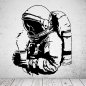 Preview: 46153 Astronaut mit Kaffee Wandsticker